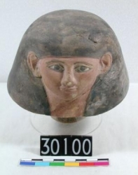 Dynasty 18, lid of a canopic jar UC30100 - Copyright of the Petrie Museum of Egyptian Archaeology, UCL
